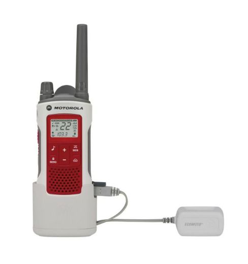 Motorola T480 FRS Emergency Red & White Talkabout Two Way Radio