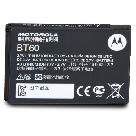 Motorola HKNN4014 BT60 Lithium-Ion 1130MAH 3.7VDC Battery